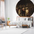 Miniatyrbild 3 av 6: WallArt Tapet cirkelformad The Night Watch 190 cm