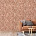 Miniatyrbillede 7 af 8: DUTCH WALLCOVERINGS tapet Mae orange og beige
