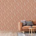 Miniatyrbillede 1 af 8: DUTCH WALLCOVERINGS tapet Mae orange og beige