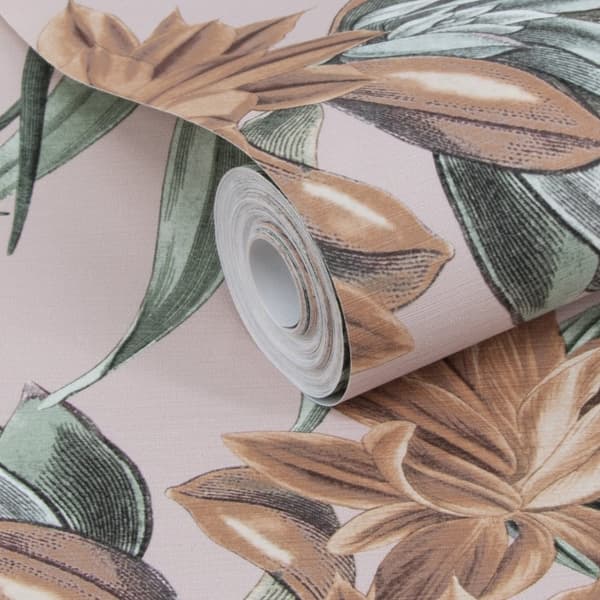 Superfresco Easy - Non-woven tapet - Blomster Pink - 10mx52cm