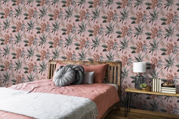 Superfresco Easy - Non-woven tapet - Blomster Pink - 10mx52cm
