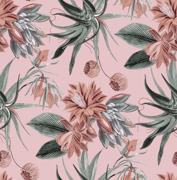 Superfresco Easy - Non-woven tapet - Blomster Pink - 10mx52cm