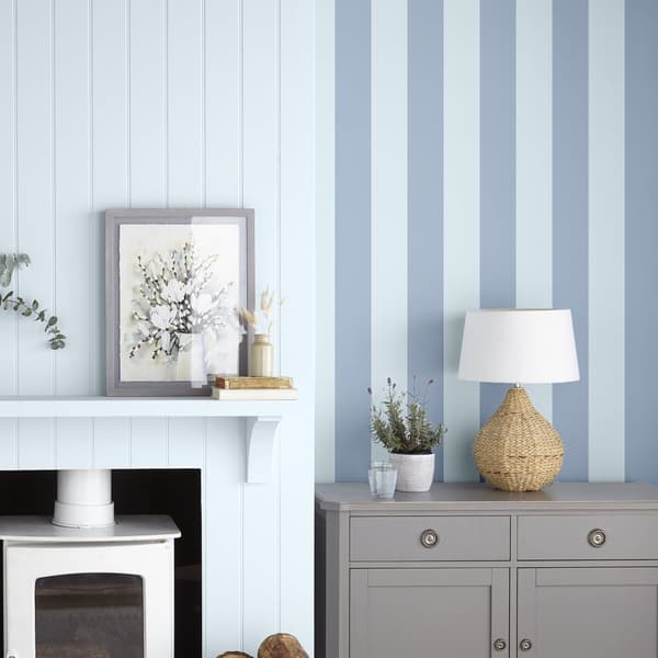Laura Ashley - Non-woven tapet - Lille Matt Stripe - 10mx52cm