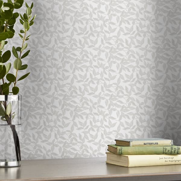 Laura Ashley - Non-woven tapet - Erwood - Grå - 10mx52cm