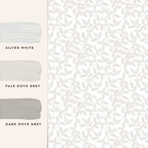 Laura Ashley - Non-woven tapet - Erwood - Grå - 10mx52cm