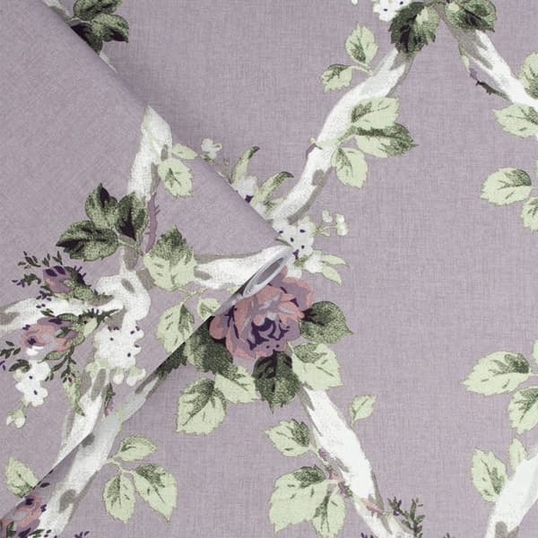 Laura Ashley - Non-woven tapet - Elwyn - Lilla - 10mx52cm