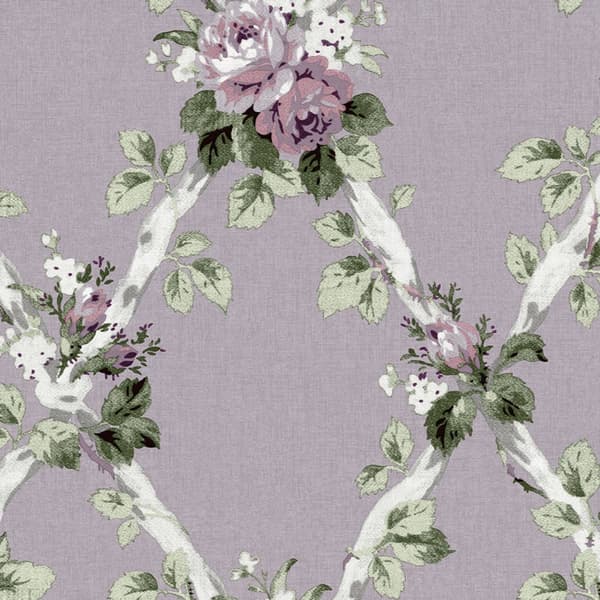 Laura Ashley - Non-woven tapet - Elwyn - Lilla - 10mx52cm