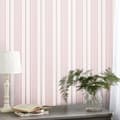Miniatyrbild 3 av 6: Laura Ashley - Non-woven tapet - Heacham Stripe - Blush - 10mx52cm