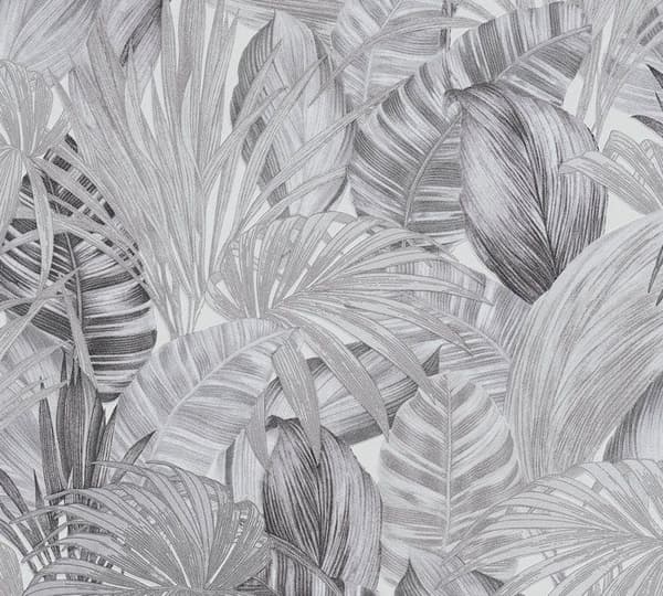 A.S. Creation Greenery 368203 non-woven tapet natur 0.53 m x 10.05 m vit