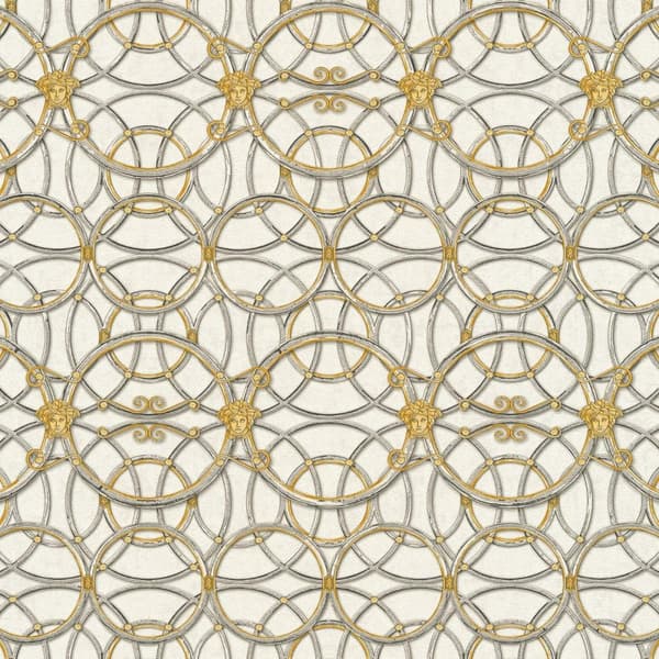 Versace La Scala Del Palazzo Geometric Textured Wallpaper