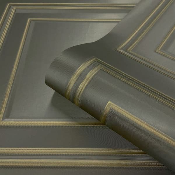 Belgravia Amara Wood Panel Vinyl Textured Wallpaper