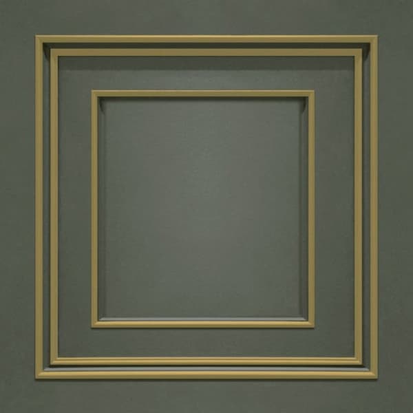 Belgravia Amara Wood Panel Vinyl Textured Wallpaper Charcoal/Gold 10m x 53cm