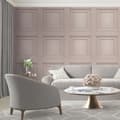 Miniatyrbild 2 av 3: Belgravia Amara Wood Panel Vinyl texturerad tapet