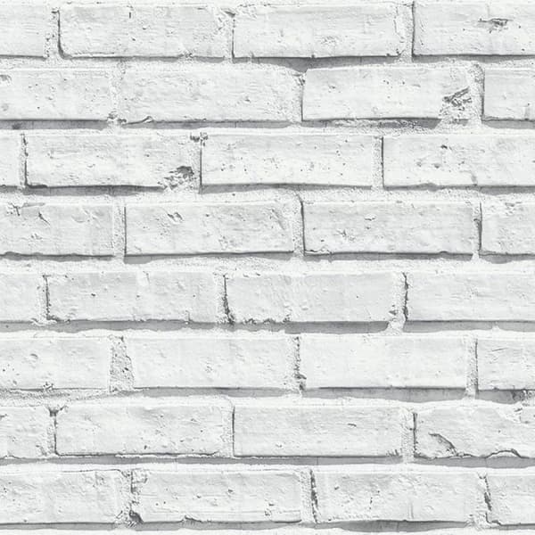 Arthouse Mursten tapet White 32.8ft x 20.5in
