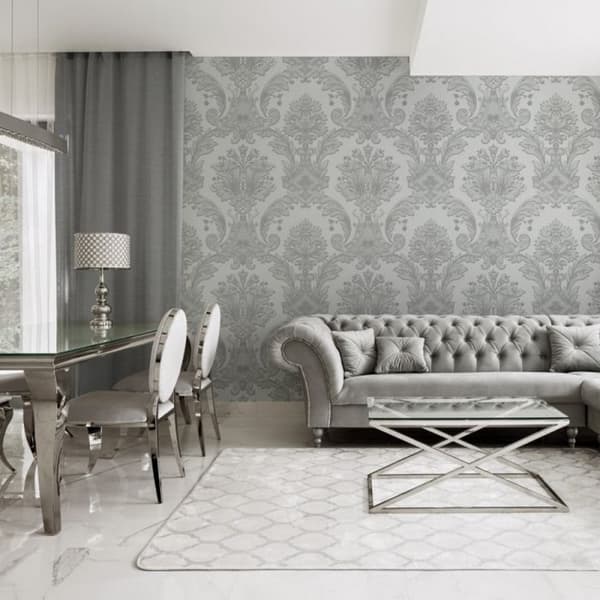 Belgravia Amara Damask Textured Wallpaper
