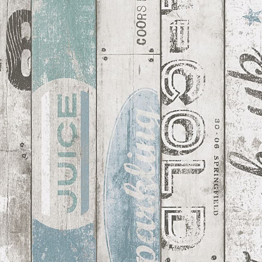 AS Creation Surf Wood Panel texturerad tapet