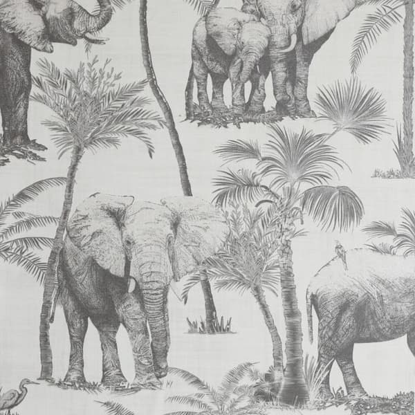 Arthouse Safari Elephant Wallpaper Grey 32.8ft x 21in