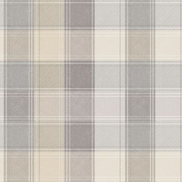 Arthouse Country rutig tapet Grey 10m x 53cm