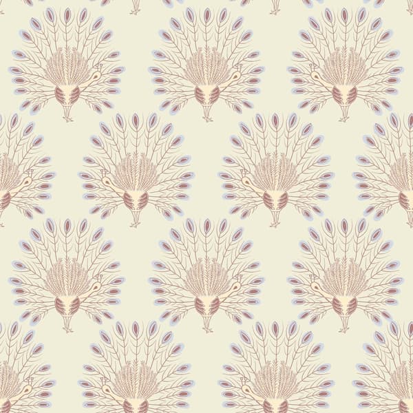 Superfresco Easy - Non-woven tapet - Vintage Peacock - Lilla 10mx52cm