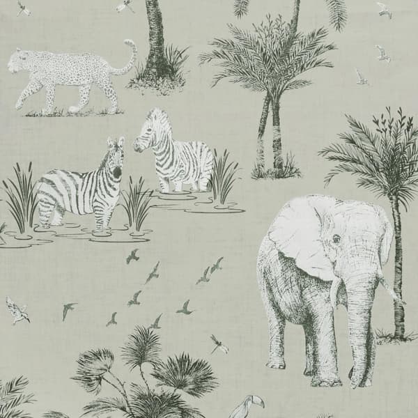Arthouse Lagoon Safari Metallic tapet Grey/Stone 10m x 53cm