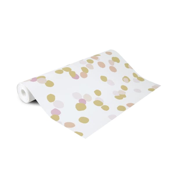 Art for the Home - Fototapet - Konfetti - Rosa/guld - 2,8x3m