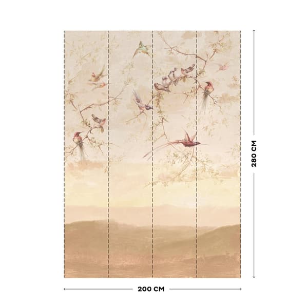 Art for the Home - Fototapet - Sunset Birds - 2,8x2m