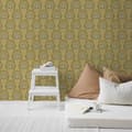 Miniatyrbillede 3 af 5: Superfresco Easy - Non-woven tapet - Vintage Peacock - Okker 10mx52cm