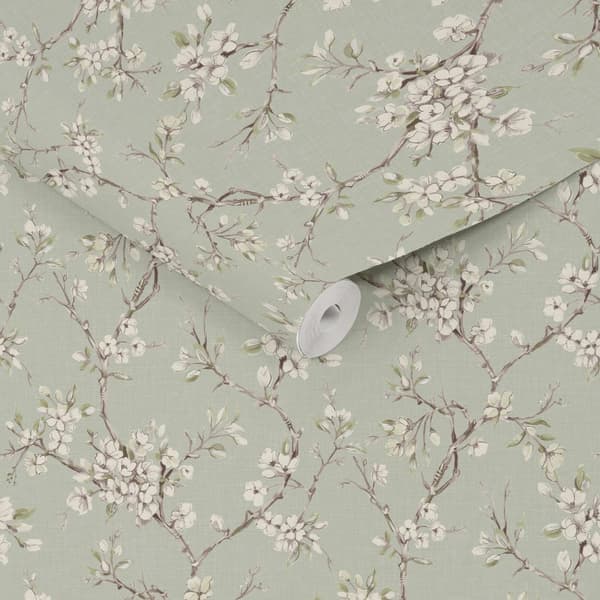 Boutique - Non-woven tapet - Eliza Sage - Grön - 10mx52cm