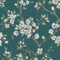Miniatyrbild 1 av 3: Boutique - Non-woven tapet - Eliza Teal - Grön/Blå - 10mx52cm