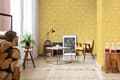 Miniatyrbillede 3 af 5: Superfresco Easy - Non-woven tapet - Vilde blomster med glitter - Okker - 10mx52cm