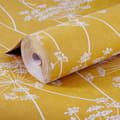 Miniatyrbillede 4 af 5: Superfresco Easy - Non-woven tapet - Vilde blomster med glitter - Okker - 10mx52cm