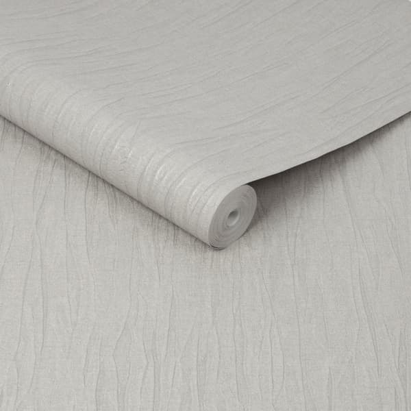 Boutique - Non-woven tapet - Marquise Uni - Lysegrå - 10mx52cm