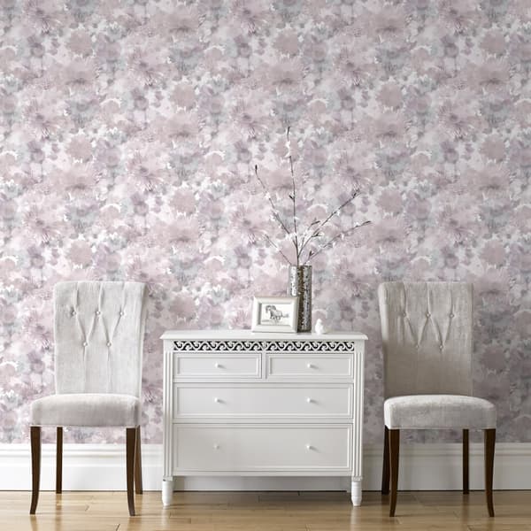 Superfresco Easy - Non-woven tapet - Sommarträdgård - Rosa - 10mx52cm