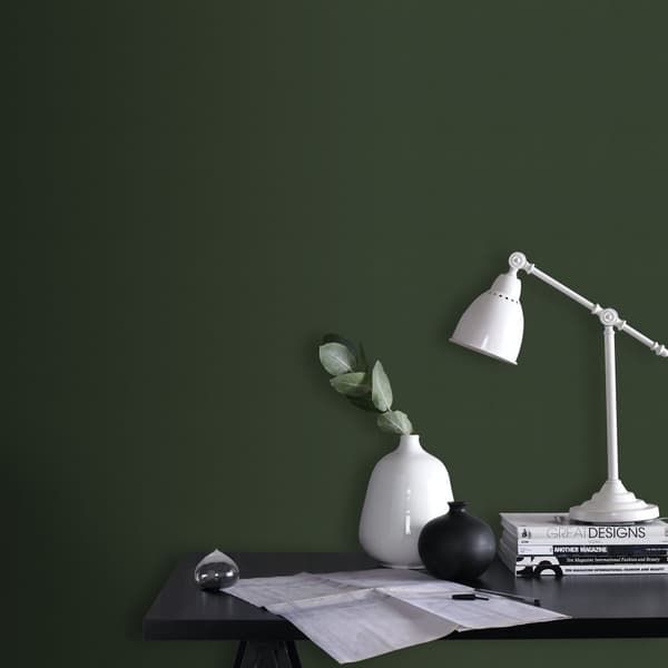 WOW - Non-woven tapet - Uni Elegant Leaves - Grøn - 10mx52cm