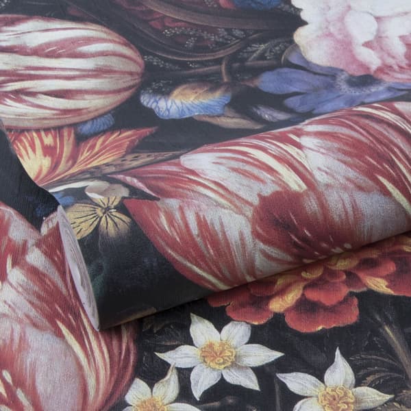 WOW - Non-woven tapet - Old masters Blommor - Flerfärgad - 10mx52cm