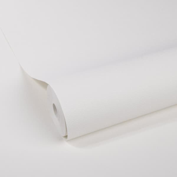 WOW - Non-woven tapet - Linne - Vit - 10mx52cm