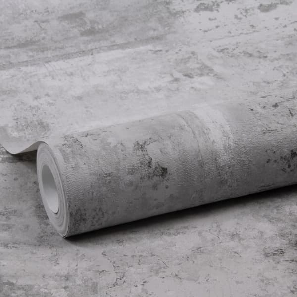 WOW - Non-woven tapet - Luksus beton - Grå - 10mx52cm