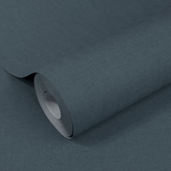 WOW - Non-woven tapet - Basic Textile - Blå - 10mx52cm