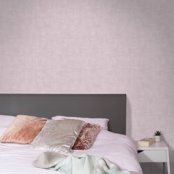 WOW - Non-woven tapet - Betongmatta - Rosa - 10mx52cm