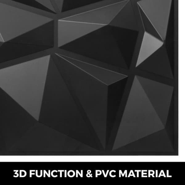 13st 50x50cm 3D PVC-väggpaneler, vattentät, fläcksäker, skärbar,bred applikation