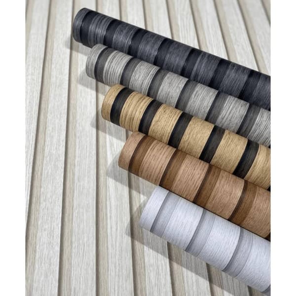 Noordwand Tapet Botanica Wooden Slats svart och grå