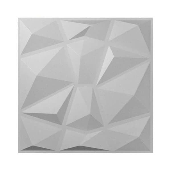 13st 50x50cm dekorativa 3D-väggpaneler, PVC-material, vattentät och fläckbeständig, skärbar, målbar, lätt att installera