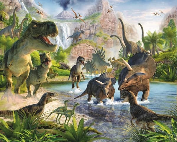 Dinosaur Land tapet 243 x 305 cm