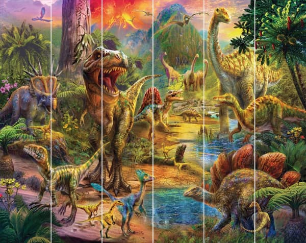 Dinosaur Landskap tapet 243 x 305 cm
