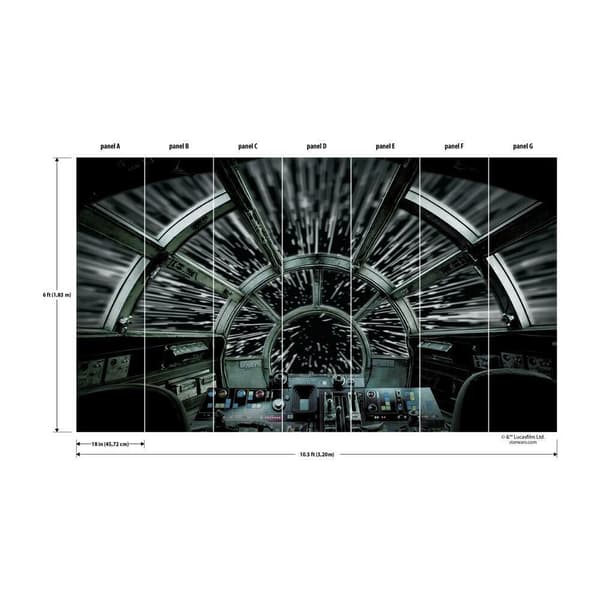 Star Wars Millennium Falcon Tapet 320 x 183 cm