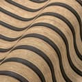 Miniatyrbild 3 av 6: Non woven-tapet ränder Profhome 391091-GU texturerad matt färg beige brun svart 5,33 m2