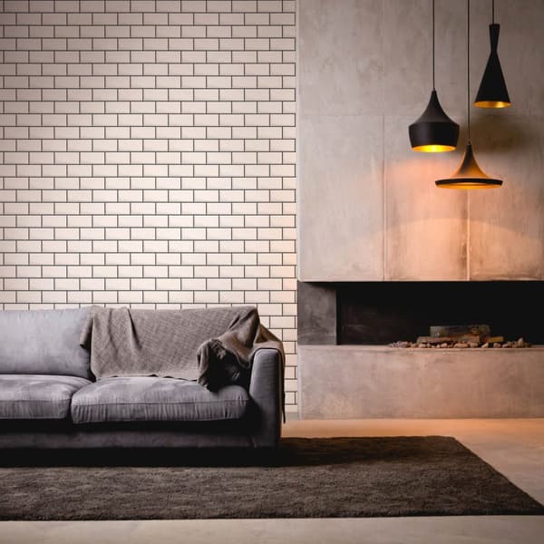Ikke-vævet tapet designtapet Profhome 383572-GU glat blank farve hvid sort 5,33 m2