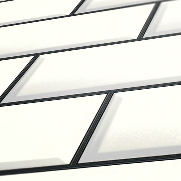 Ikke-vævet tapet designtapet Profhome 383572-GU glat blank farve hvid sort 5,33 m2