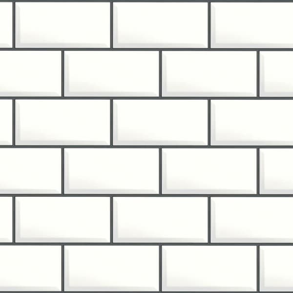 Ikke-vævet tapet designtapet Profhome 383572-GU glat blank farve hvid sort 5,33 m2