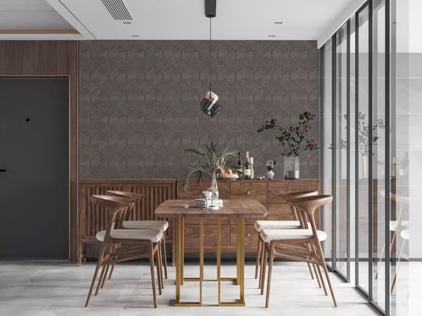 Non woven-tapet metalliska höjdpunkter Profhome 386902-GU texturerad glansigt färg brun koppar 5,33 m2